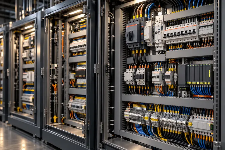 Cuadros eléctricos industriales con protecciones y cableado