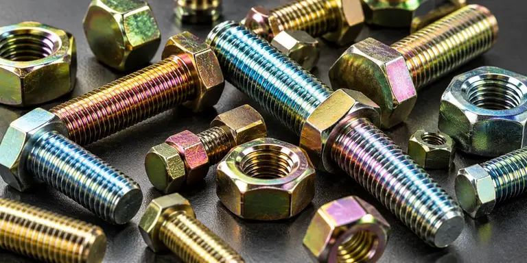 Tornillería con acabados cincados y bicromatizados